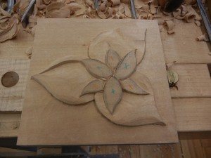 After shaping the outer leaves.