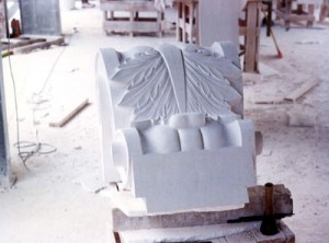 Large stone bracket carved in Malaysia