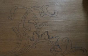 Draw accurate design on wood.