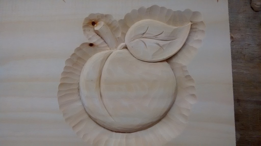 Carving a "Peach" - the beginning project.