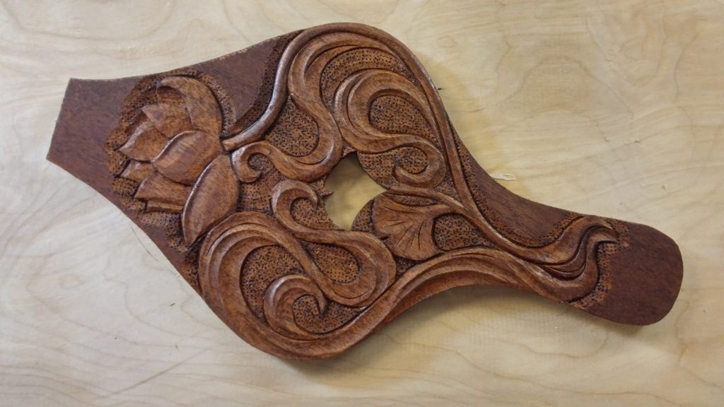 Carving the Art Nouveau Style on a Bellows