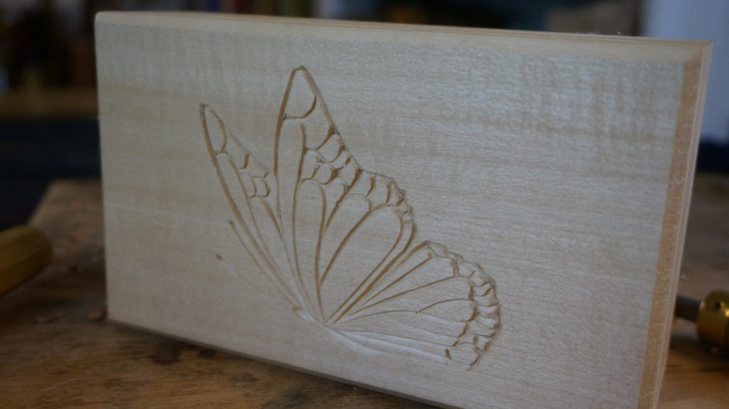 Carving Butterflies on a Keepsake Box