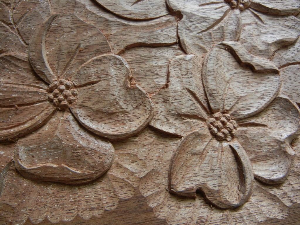 Carving a Dogwood Flower