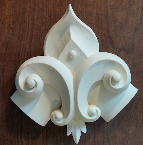 Carving a 3D Fleur De Lis