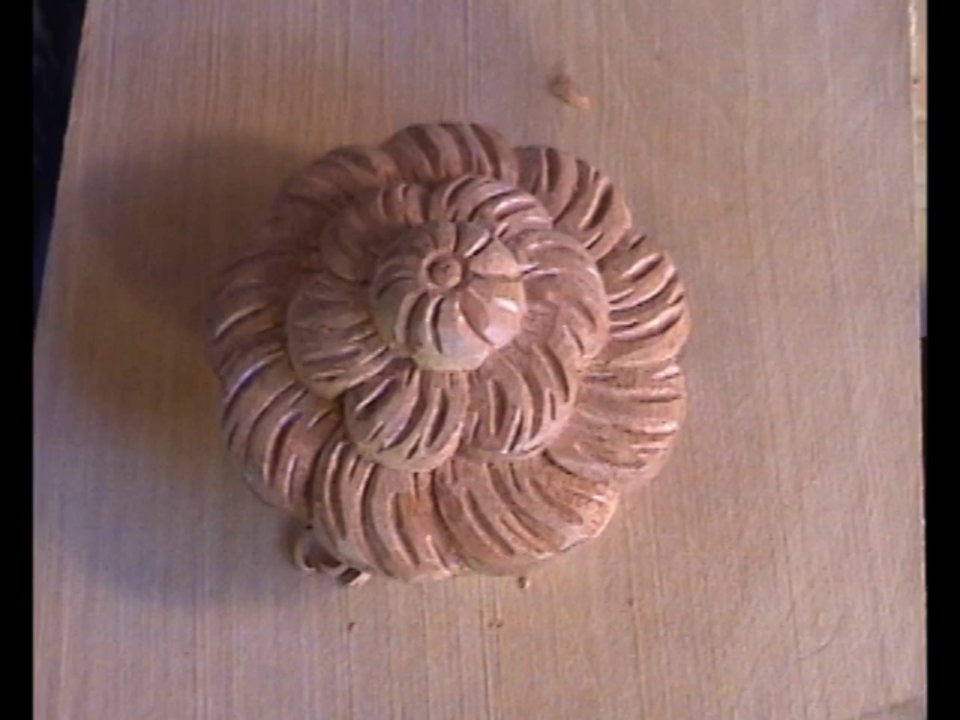 Carving a Turned Rosette
