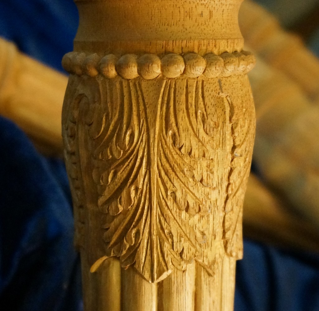 Carving Acanthus Leaves on a Turning