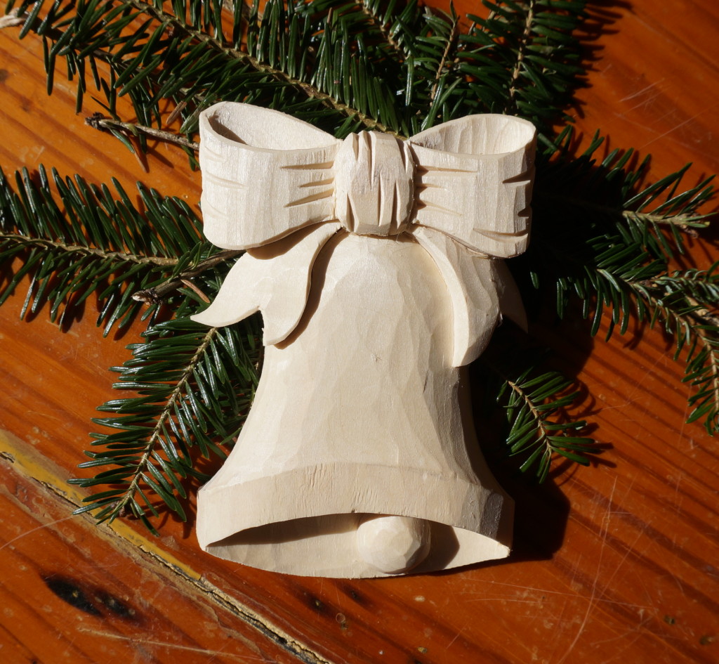 Carving a Christmas Bell