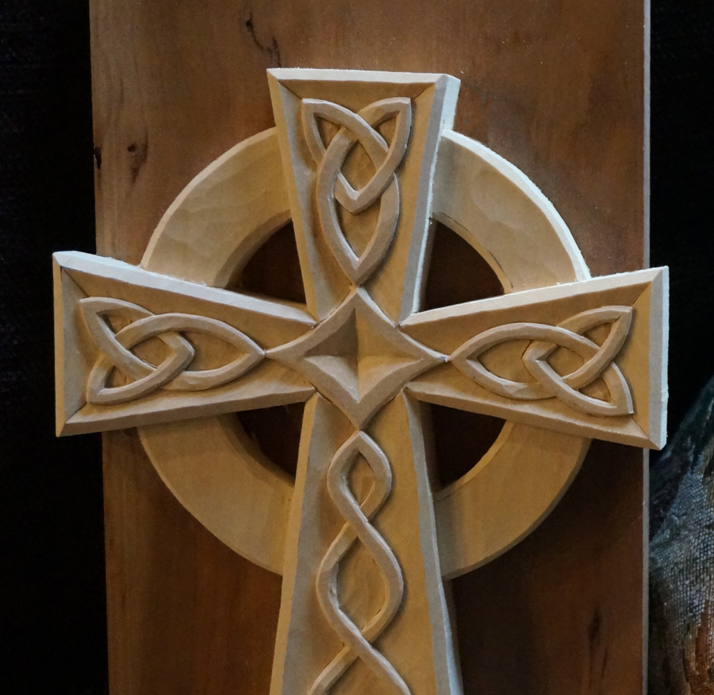 Carving a Celtic Cross