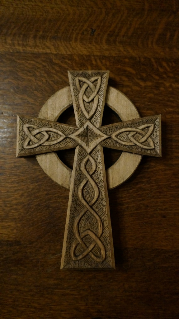 Antique Finishing on a Celtic Cross