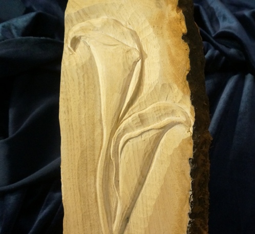 Carving Calla Lilies in Low Relief