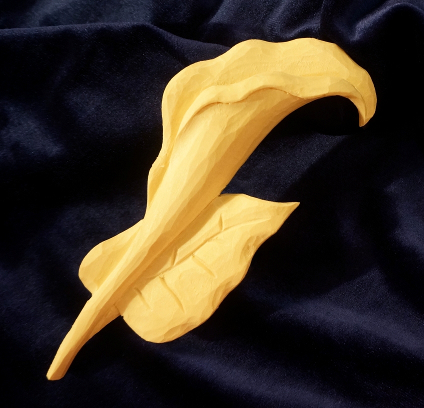 Carving a Calla Lily in High Relief