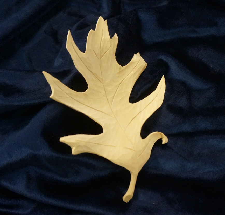Carving an Oak Leaf