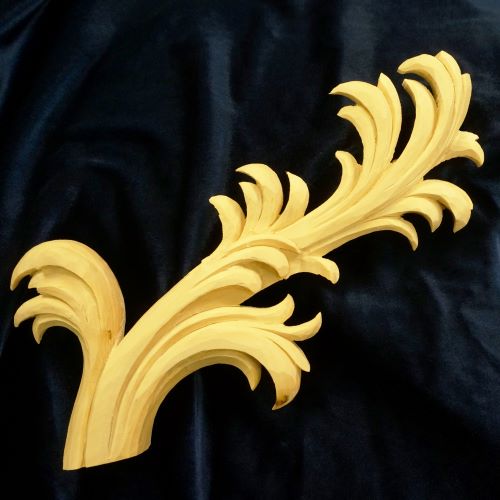 Carving a Rococo Palm Frond