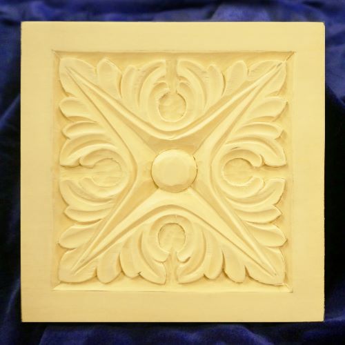 Carving a Square Rosette