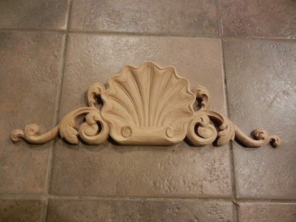 Carving a Shell and Acanthus Leaf Design