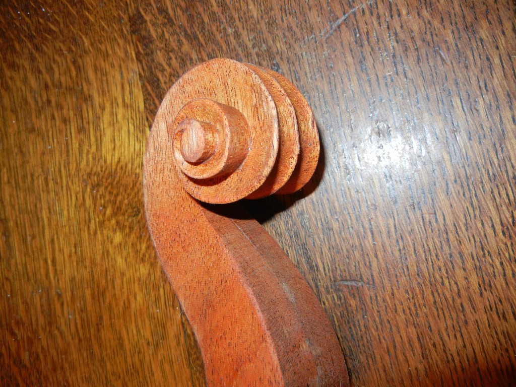 Carving a Violin Scroll
