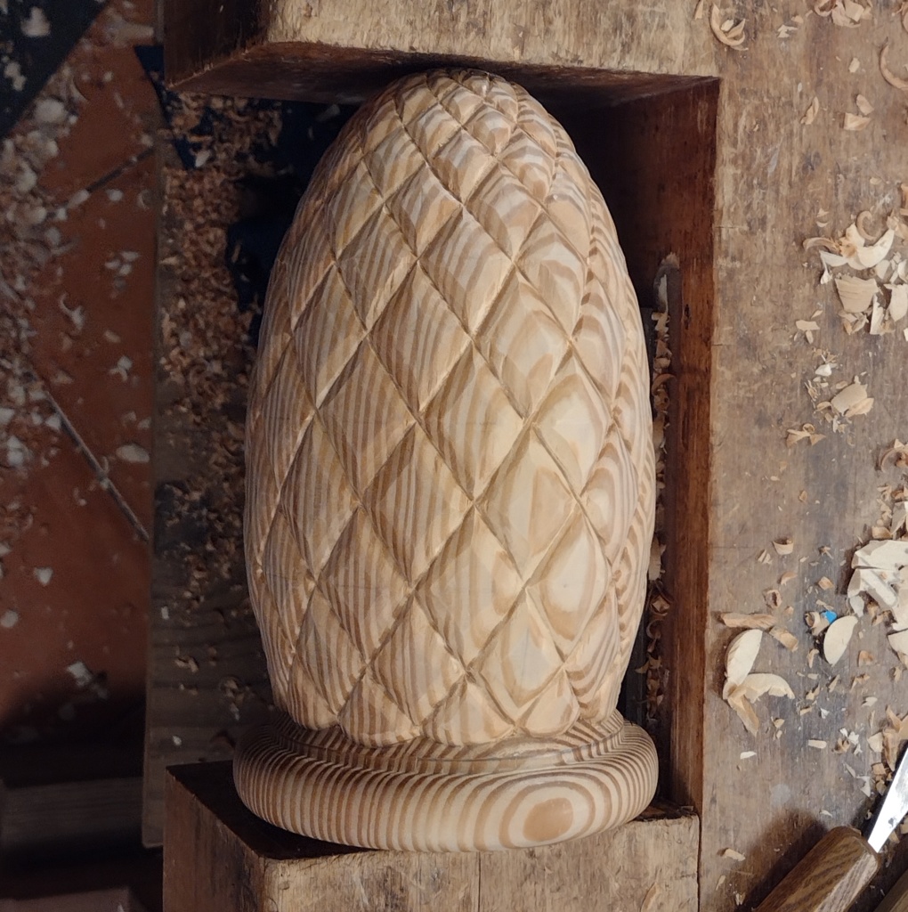Livestream #7 - Carving a Pineapple Finial