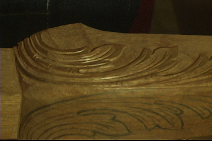 Carving an Acanthus Leaf on a Cabriole Leg